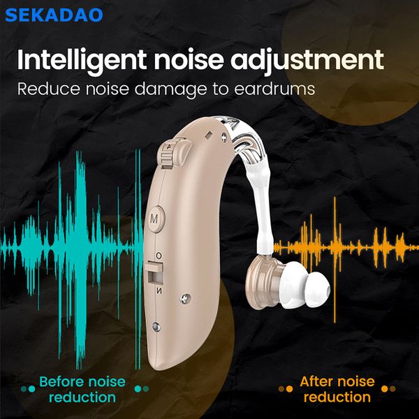 

mini rechargeable hearing aid digital bte hearing aids adjustable tone sound amplifier portable deaf elderly digital hearing aidscouts