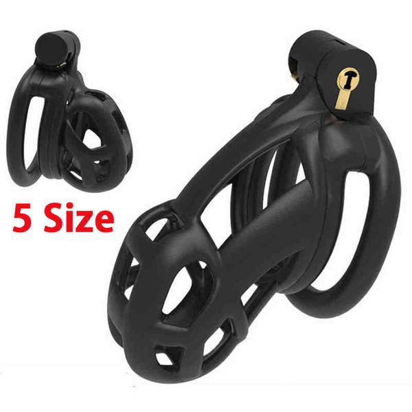 NXY Sex Kuisheidsapparaten Volwassen mannelijke maagdelijkheid apparaat custom penis kooi met 4 size ring lock riem cobra 1 0 1204