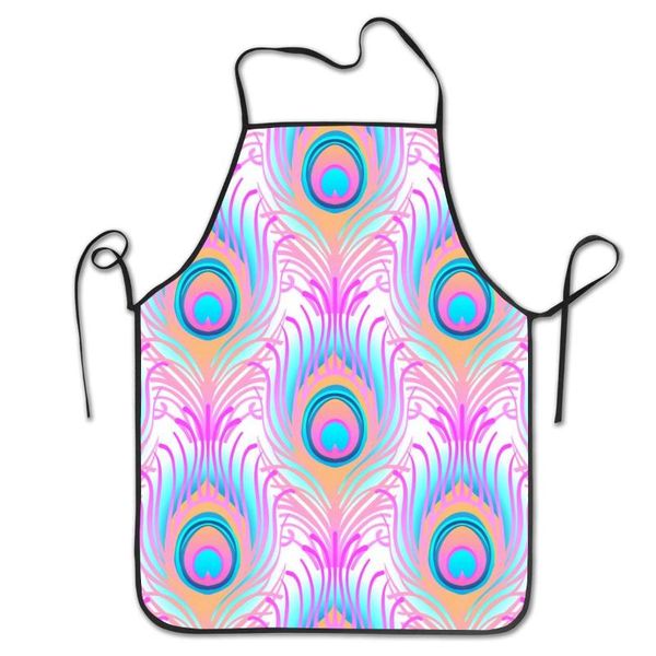 

peacock feather pink cooking kitchen baking gardening haircut cute apron funny bib aprons for women men chef
