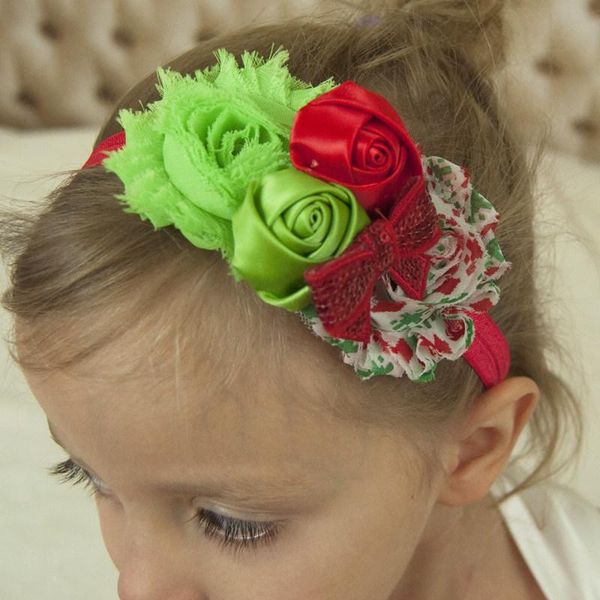 

hair accessories 1pcs headbands for easter day or christmas headwear with flower shaped in floral pattern on smooth bands, Slivery;white