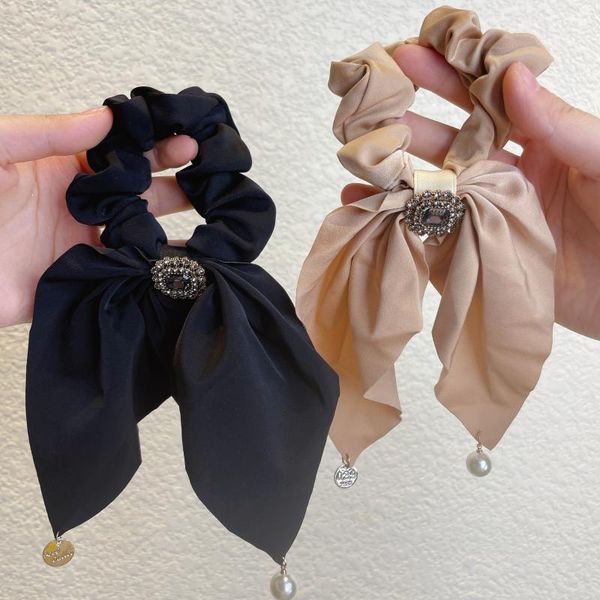

hair clips & barrettes elegant ribbon rope simple temperament bow crystal pearl band accessories, Golden;silver