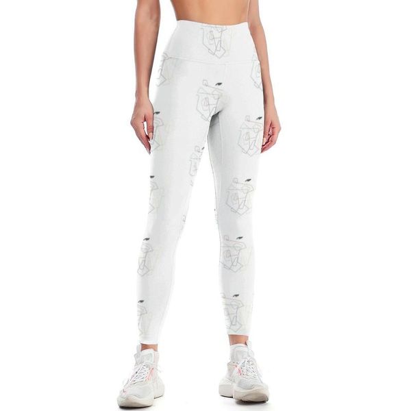 

yoga outfit picasso leggings cute prints pants lady modeling highwaisted