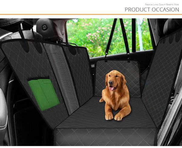 

dog car seat covers cover rear back mat cushion mesh pet carrier hammock protector with zipper and pocket for pets travel