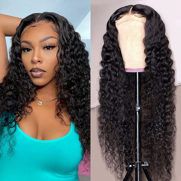 

lx brand black deep wavy lace frontal cosplay party light brown lace front wigs for women synthetic wig daily use glueless wigsfactory direc