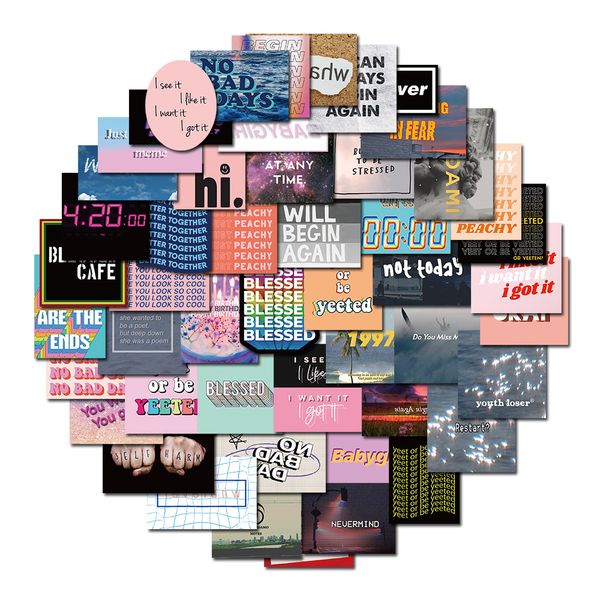 

50 pcs mixed graffiti skateboard stickers diary of lost for car lapchildren gifts fridge helmet pad bicycle bike motorcycle ps4 book guitar