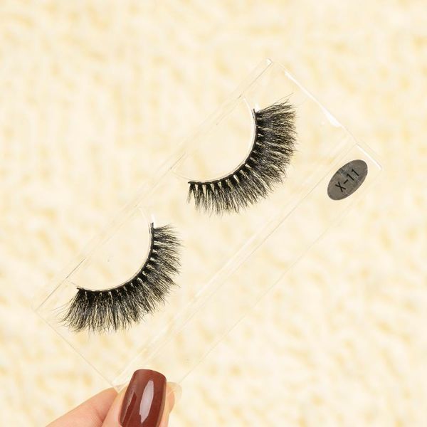 

false eyelashes private label logo your box 3d silk lashes mink