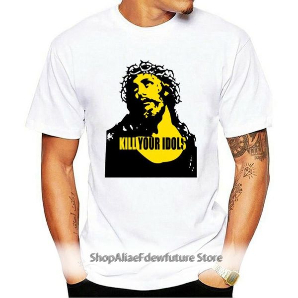 

men's t-shirts as worn by axl rose kill your idols womens t shirt guns & roses style tee, White;black