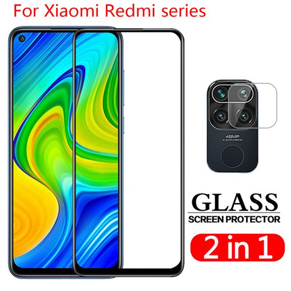 

lx brand tempered glass for xiaomi redmi note 9 7 8 pro 8t 9a 8 screen protector 2 in 1 camera lens on redmi note 9s 9 8 pro max glass