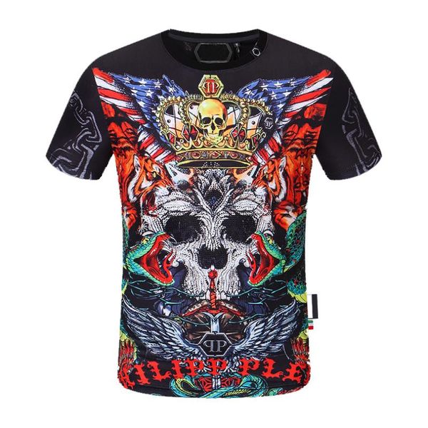 

men's t-shirts 2021 fashion t-shirt street sports gothic 3d diamond, White;black