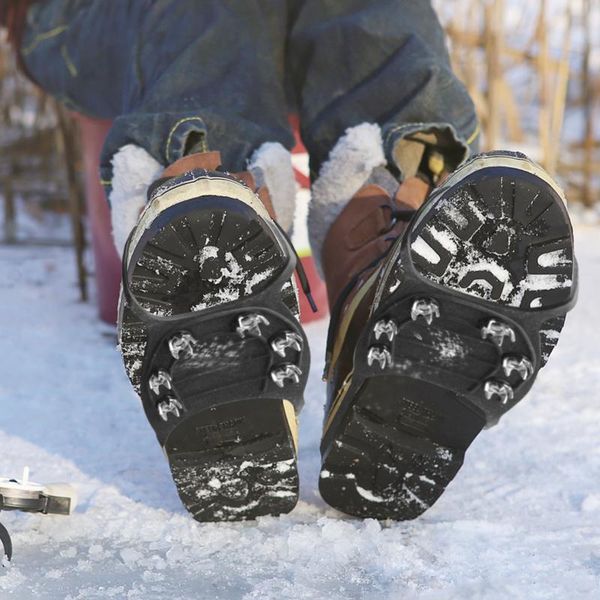 

cords, slings and webbing anti-skid ice gripper spike grippers snow grips winter shoes boots strap metal spikes studs universal cover climbi