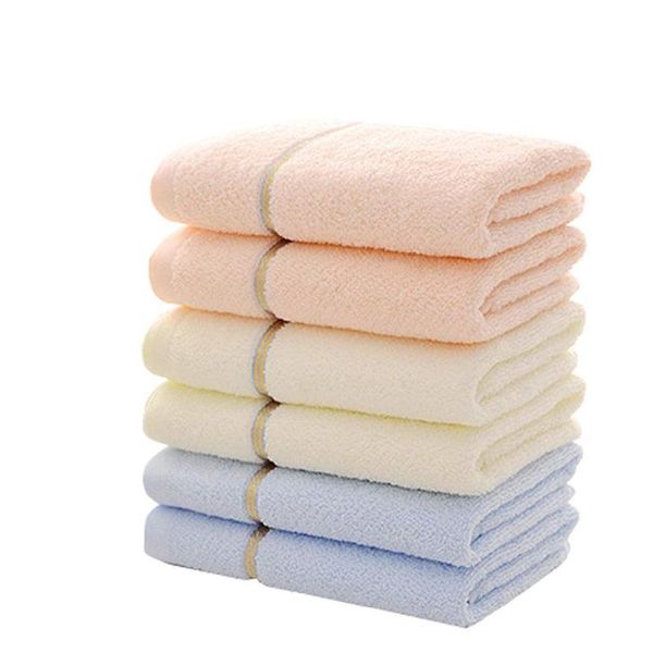 

towel face 100% cotton bathroom home drying strong water absorption washcloth 33*73cm