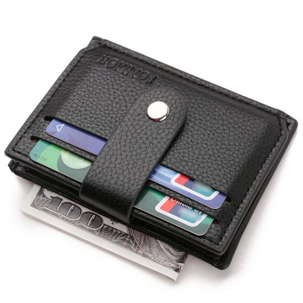 

new men pu leather small wallet with mini zipper coin purse pouch bank holder women money bag for male, Red;black