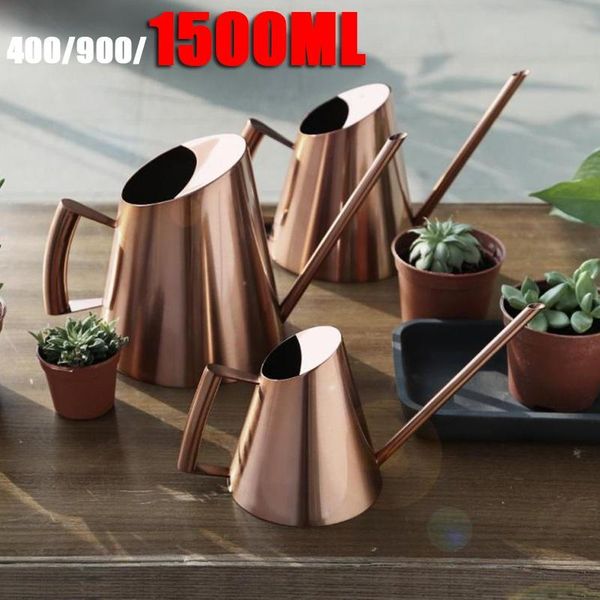 

watering equipments 1500ml 900ml 400ml vintage kettle gardening planting with long mouth stainless steel shape can