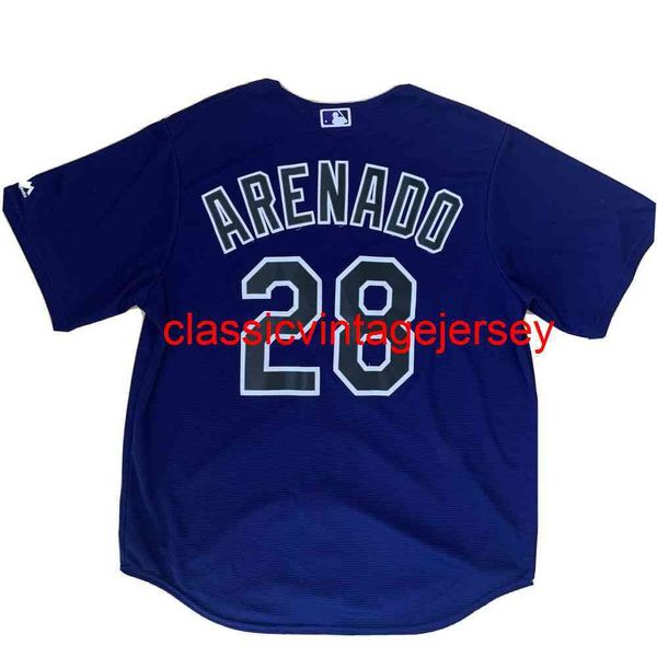 Homens homens jovens nolan arena jersey roxo cool base bordado de beisebol personalizado qualquer nome Número XS-5xl 6xl