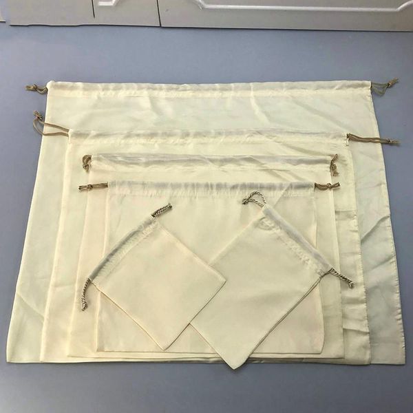

storage bags satin for packaging extensions hair drawstring silk organizer pouches makeup case shoes cloth wigs bag