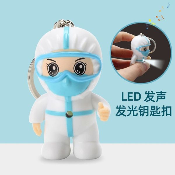 

lovely cartoon mini nurse's day doctor's day gift angel in white keychain souvenir keychain pendant bag ornaments accessories 2102, Red;brown