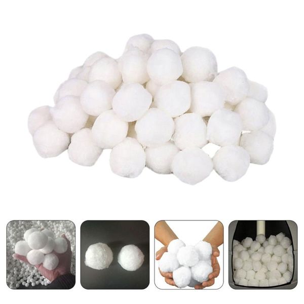 

pool & accessories 2 packs cleaning balls filter fiber (white)