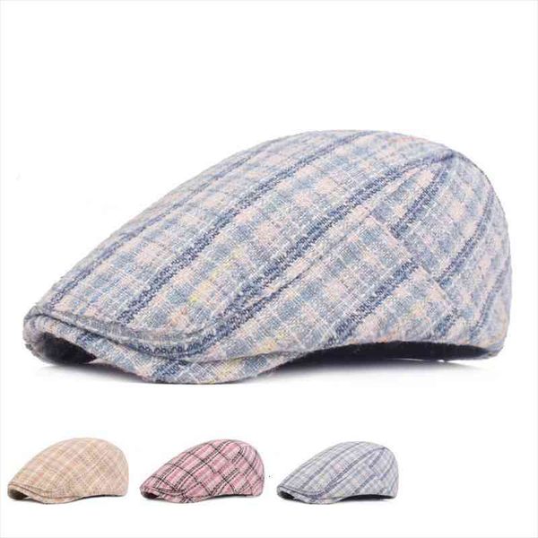 

men women peaky blinders duckbill beret kpop korean cap hollow cotton adjustable cabbie newsboy driving hunting flat hat, Blue;gray