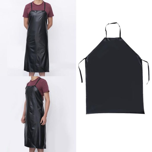 

waterproof heavy duty apron for butchers kitchen (black random style) aprons