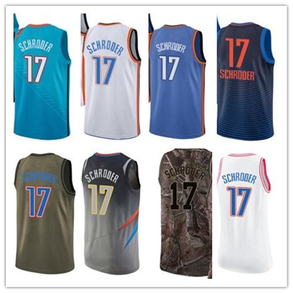 

custom leave name number 17 dennis schroder white black blue green brown basketball jersey men women youth jerseys, Black;red