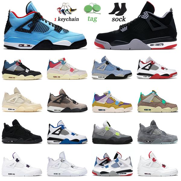 

shoes bred basketball jumpman 4 4s taupe haze black cat purple metallic neon kaws grey men women sport sneakers