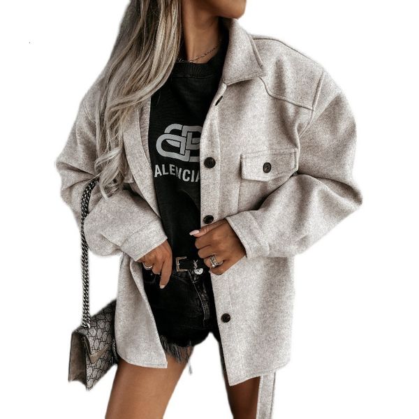 

women's wool & blends fashion women's clothing new autumn and winter woolen coat jackets for women 590h, Black