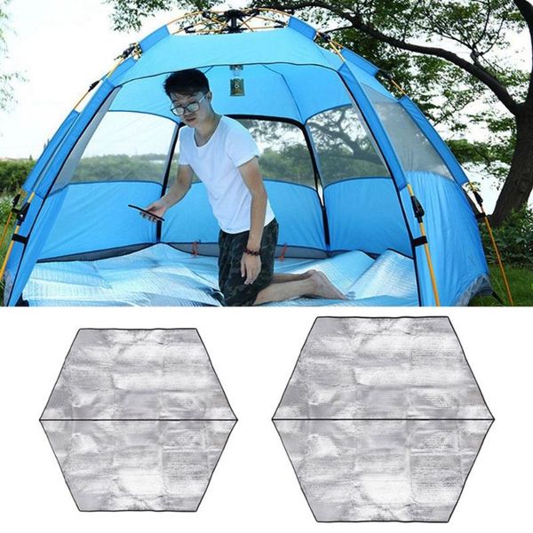 

outdoor pads waterproof aluminum foil pad eva camping mat foldable folding sleeping picnic beach mattress accessories 5 sizes
