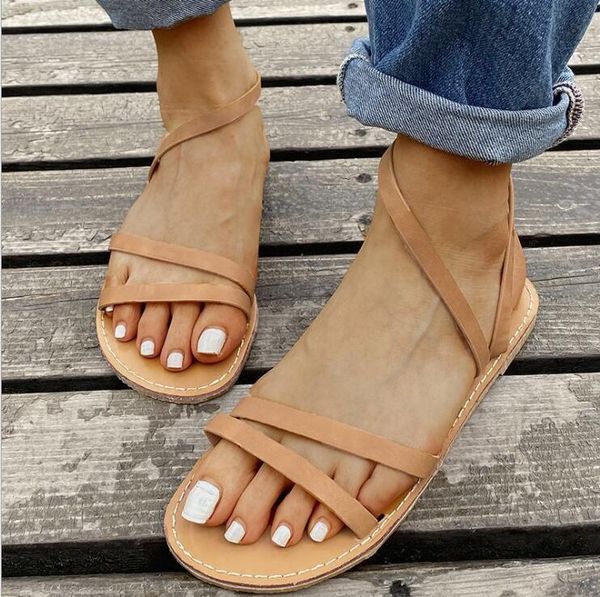 

sandals women's shoes outdoor 2021 summer thick heel high fashion rhinestone shiny slip-on toe strap sweet rome casual, Black