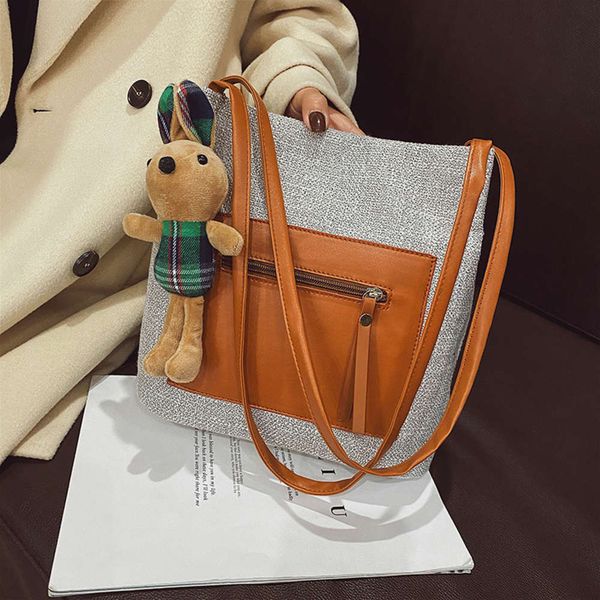 

tote new fashion shoulder large capacity handbag bucket women's bag