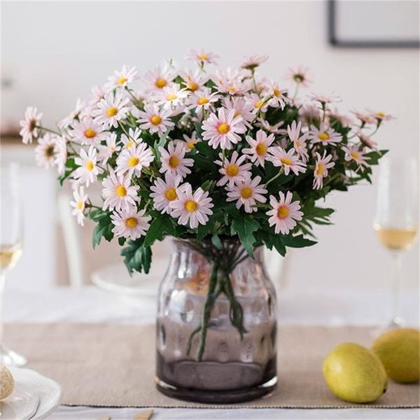

decorative flowers & wreaths 1 pcs artificial little daisy fake plants party wedding decoration livingroom office deskhome accessories