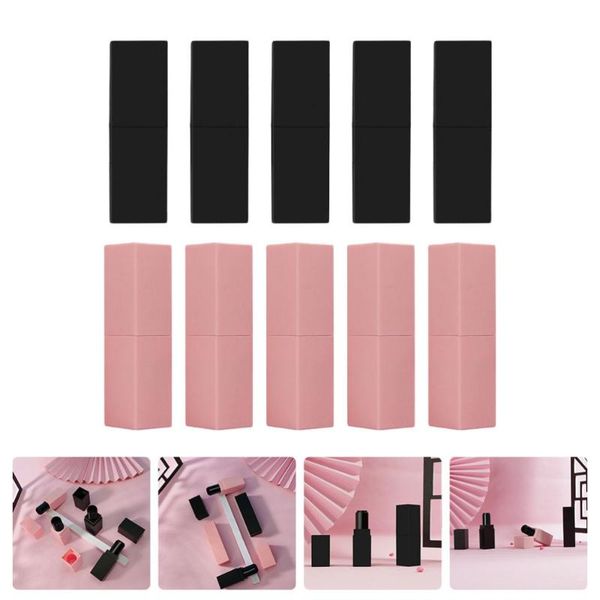 

storage bottles & jars 10pcs travel diy lipstick tubes refillable empty lip