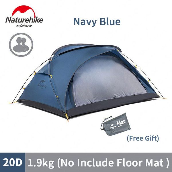

tents and shelters naturehike 20d nylon camping tent outdoor 2 persons ultralight double door net yarn ventilation layer mat