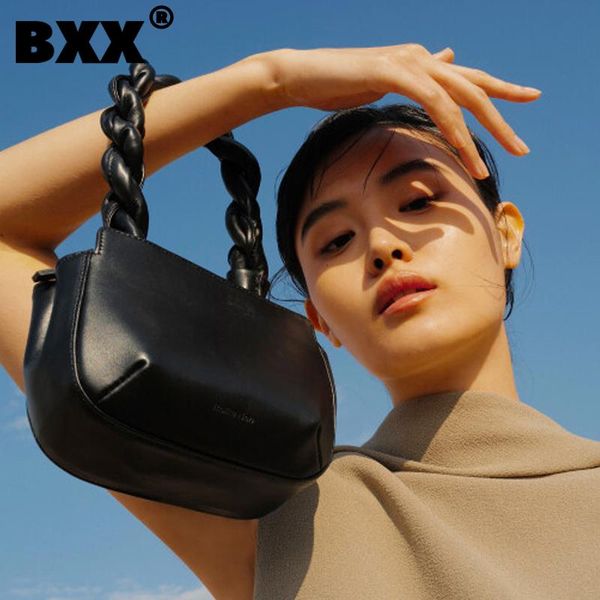 

evening bags [bxx] weave pu leather for women 2021 summer shoulder bag handbags trending luxury ladies travel hand hs782