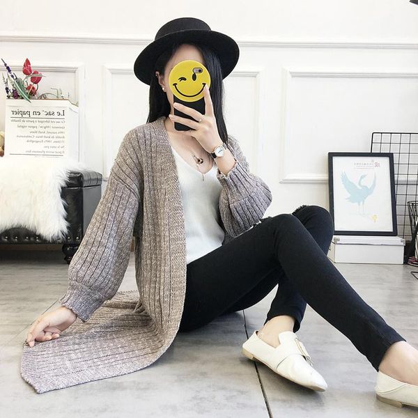 

women's knits & tees real s idle style knitted cardigan autumn wide, White