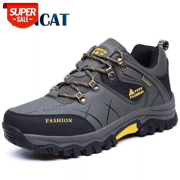 

new classics men casual shoes outdoor fashion sneakers lace up men flats split leather loafers men's shoes big size: 39-47 #yu3z