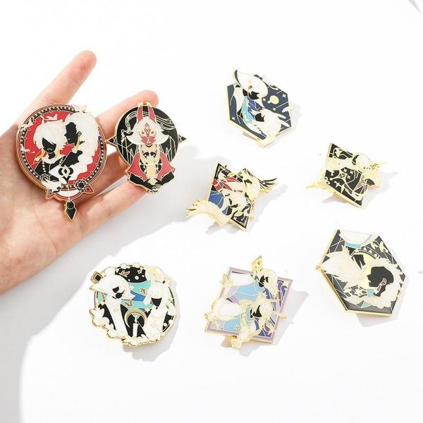 

pins, brooches brooch woman sky children of light man classic clothing bags accesorios pins couples simple fashion cute metal broches, Gray