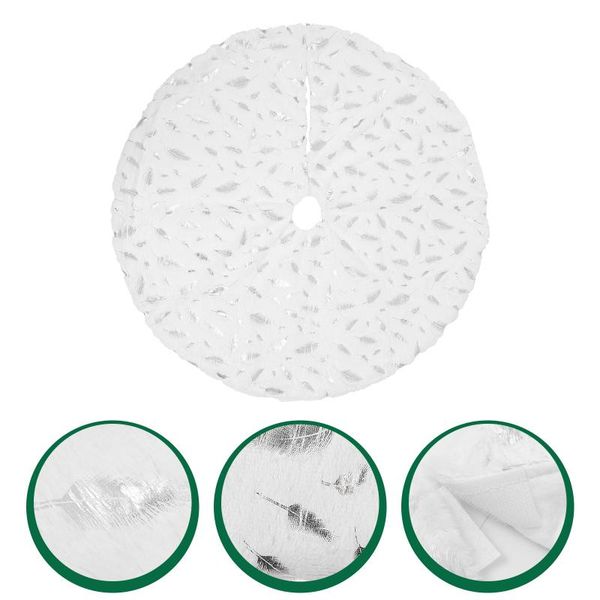 

christmas decorations 1pc tree skirt decor xmas apron festival ornament feather