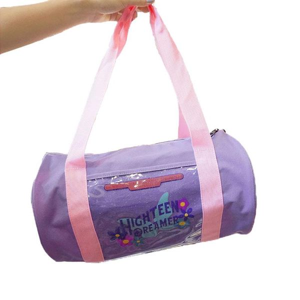 

outdoor bags 2021 small school sports bag training gym fitness female women travel duffle tote pink girls