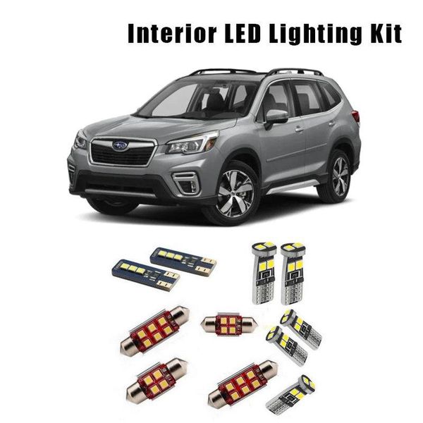 

emergency lights for forester 2021 8 bulbs white error canbus car led reading dome map light interior kit license plate lamp