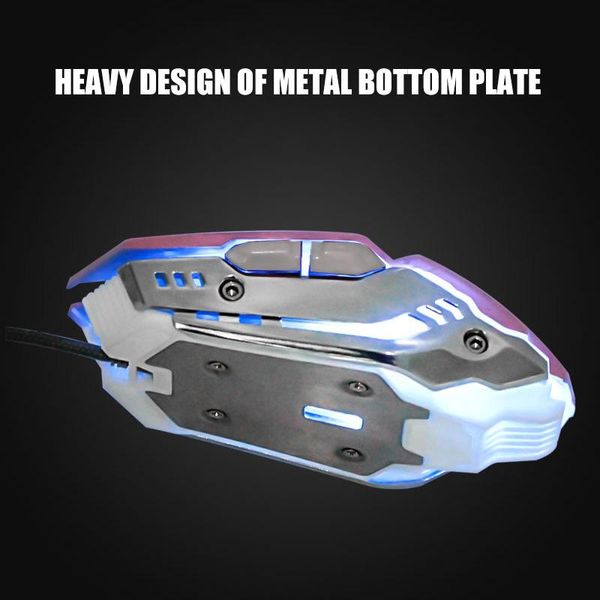 

mice ergonomic wired gaming mouse 7 button led 3200dpi usb rgb computer with backlight for pc laplhb99