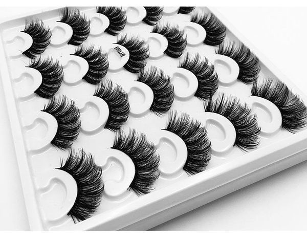 

false eyelashes est natural thick 10 pairs 3d mink set soft curly hand made fake lashes eye makeup 3 sets/lot drop