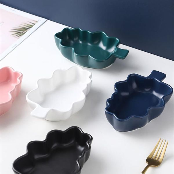

bowls 3 pieces european creative leaf ceramic dish soup rice bowl tableware saucer kitchen dining coffee cup and
