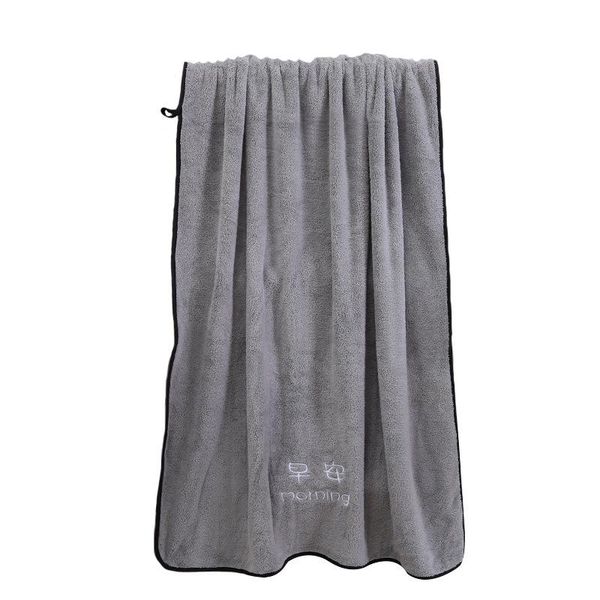

towel morning night coral fleece men and women household bath is softer than pure cotton absorbent lint-large