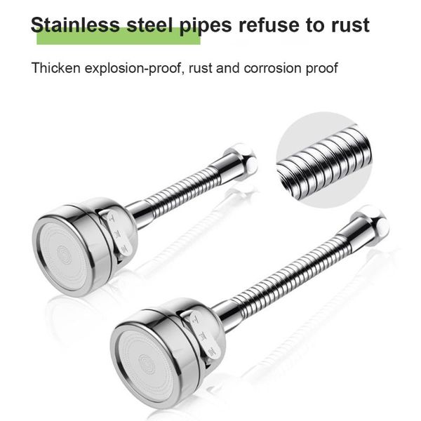 

other faucets, showers & accs kitchen faucet aerator head 360degree rotatable three adjustable water spray modes anti-splash sink tap spraye