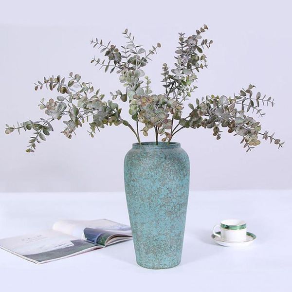 

decorative flowers & wreaths artificial eucalyptus lifelike exquisite plastic vivid non-fading simulation plant for decorating