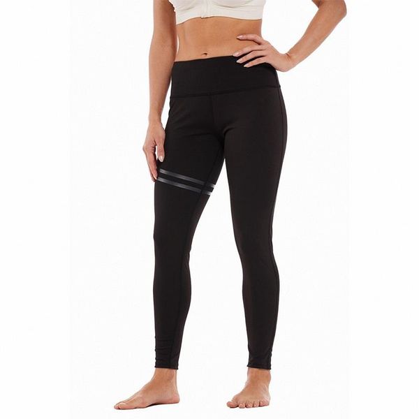 

yoga outfits women's striped elastic offset printed pants leggings, White;red