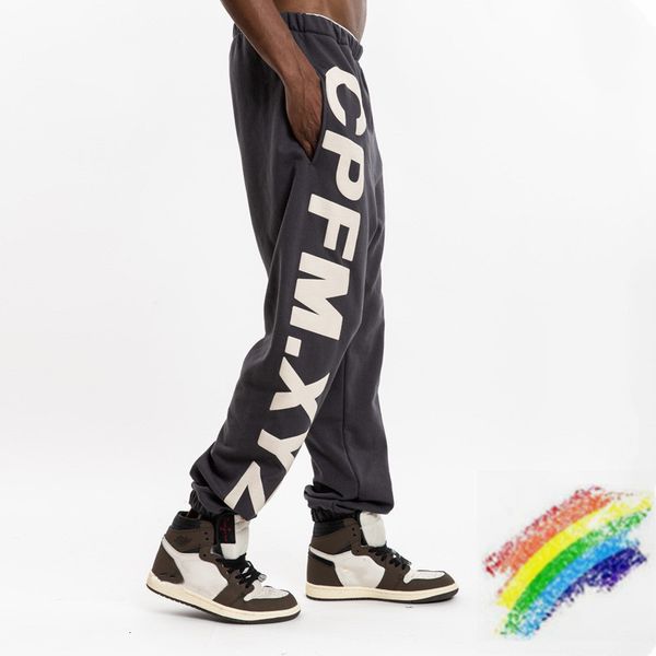 

2021 new kanye children see cpfm. xye sweatpants of men's women large printed cactus plant cotton flea market 2zg9, Black