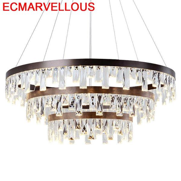 

pendant lamps para sala de jantar candiles colgante modernos led crystal luminaria loft suspension luminaire hanging lamp light