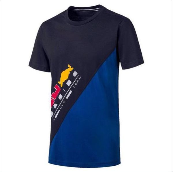 

f1 team racing t-shirt polyester quick-drying verstappen fans round neck short sleeve downhill jersey same style customization