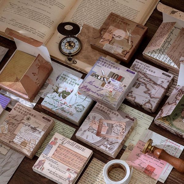 

gift wrap 6 types retro notes fingertip temperature series creative antique scrapbooking diy hand account decoration material paper